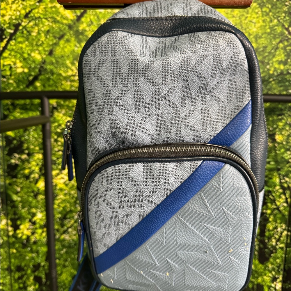 Michael Kors Gray and Blue Belt Bag - Picture 1 of 4